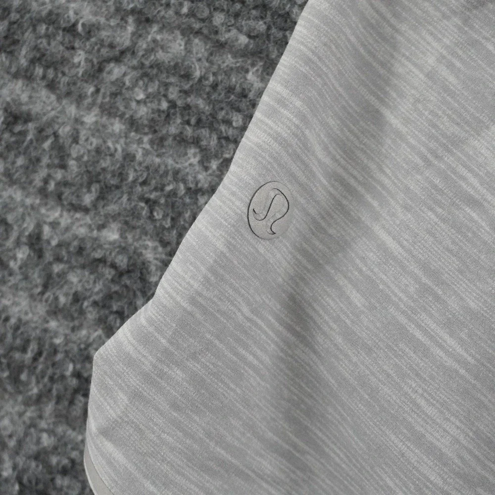 Lululemon On The Fly Athletic Shorts M Gray Space Dye 5